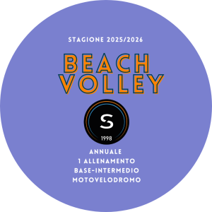 CORSO BEACH VOLLEY annuale 25/26 Motovelodromo base/intermedio-1 allenamento