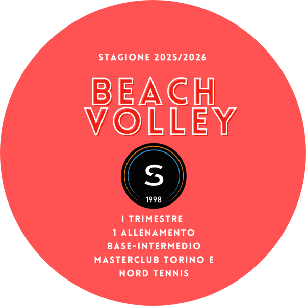 CORSO BEACH VOLLEY primo trimestre 25/26 Masterclub-Nord Tennis base/intermedio-1 allenamento