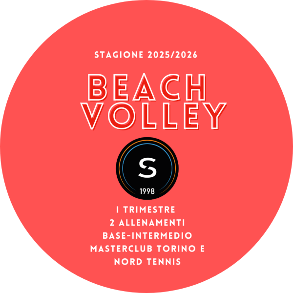 CORSO BEACH VOLLEY primo trimestre 25/26 Masterclub-Nord Tennis base/intermedio-2 allenamenti